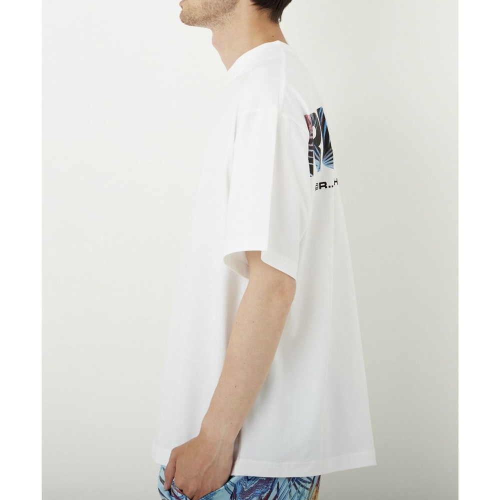 ラスティ（RUSTY）（メンズ）ラッシュガード 半袖 Tシャツ UVカット 体型カバー ホワイト 910472-WHT