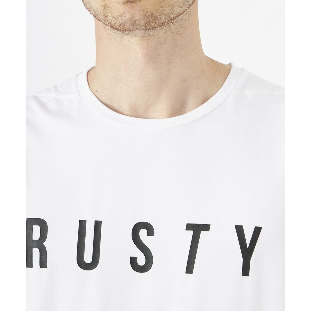 ラスティ（RUSTY）（メンズ）ラッシュガード タンクトップ UVカット 吸汗速乾 ホワイト 912466-WHT