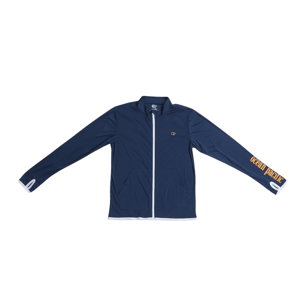 オーシャンパシフィック（Ocean Pacific）（メンズ）ラッシュガード 長袖 フード無し UVスタンドジップパーカー 5144642NVY