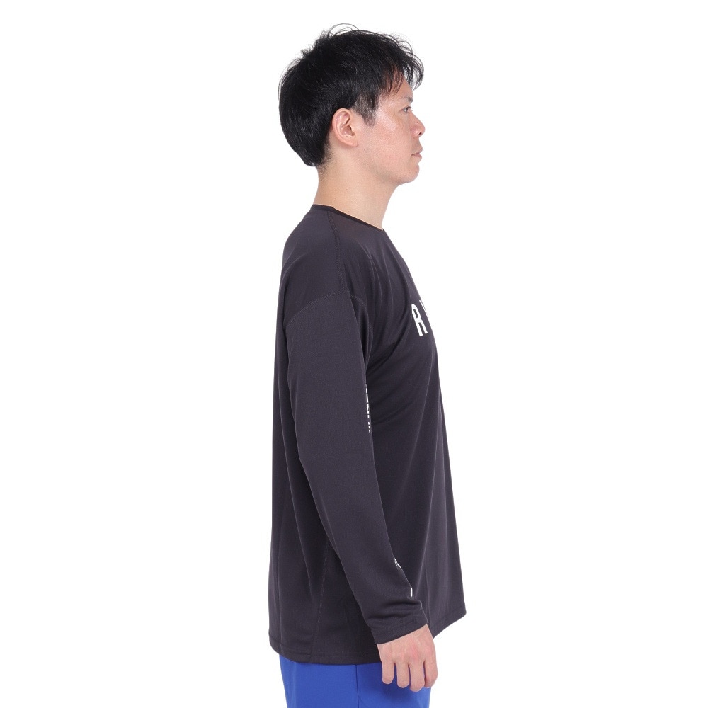 ラスティ（RUSTY）（メンズ）ラッシュガード UVメッシュ 長袖Tシャツ 水陸両用 914480BLK