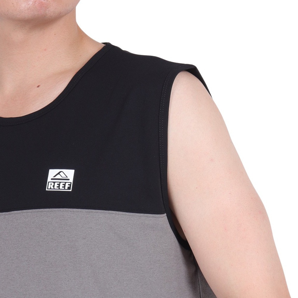 リーフ（REEF）（メンズ）ラッシュガード BICOLOR ラッシュタンクトップ RFTEM2423-BK/GY