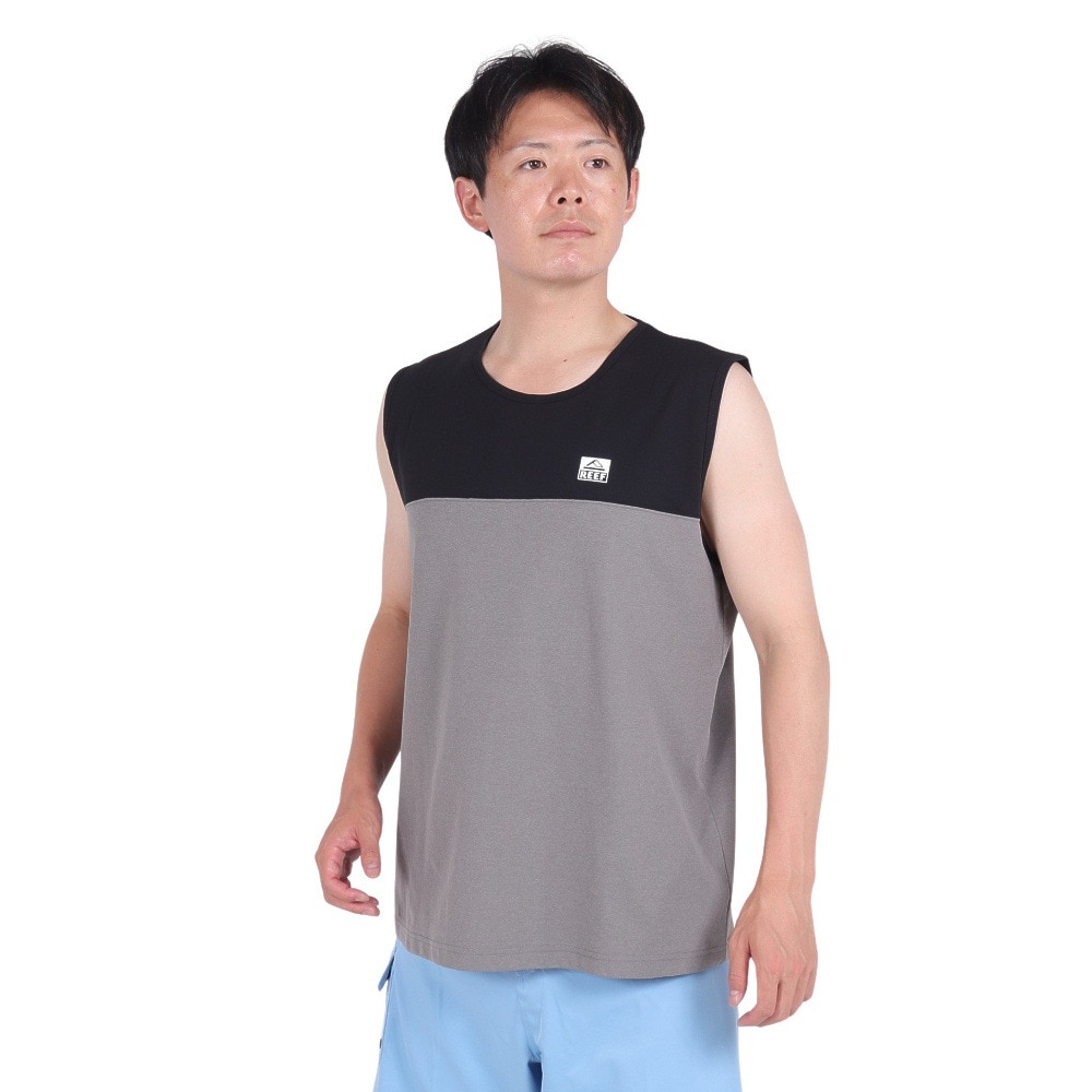 リーフ（REEF）（メンズ）ラッシュガード BICOLOR ラッシュタンクトップ RFTEM2423-BK/GY