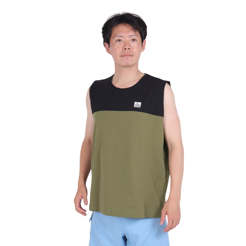 リーフ（REEF）（メンズ）ラッシュガード BICOLOR ラッシュタンクトップ RFTEM2423-OLV