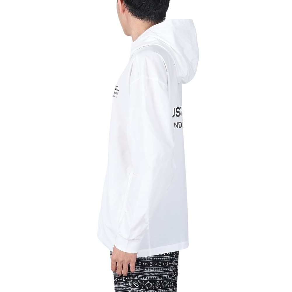 ラスティ（RUSTY）（メンズ）ラッシュガード 長袖 パーカー UVカット 水陸両用 ペアテックスパーカー 913460WHT
