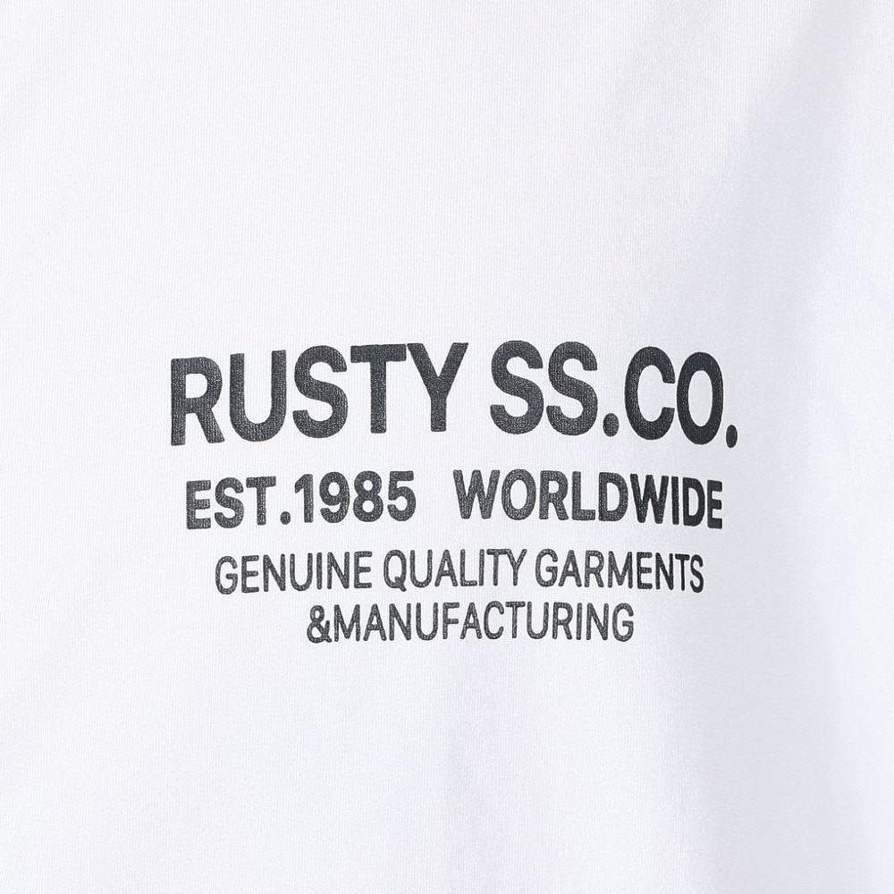 ラスティ（RUSTY）（メンズ）ラッシュガード 長袖 パーカー UVカット 水陸両用 ペアテックスパーカー 913460WHT