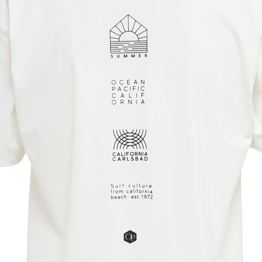 オーシャンパシフィック（Ocean Pacific）（メンズ）水陸両用 ラッシュガード ナイロンストレッチ ロゴ 半袖Tシャツ グラフィック 516467WT