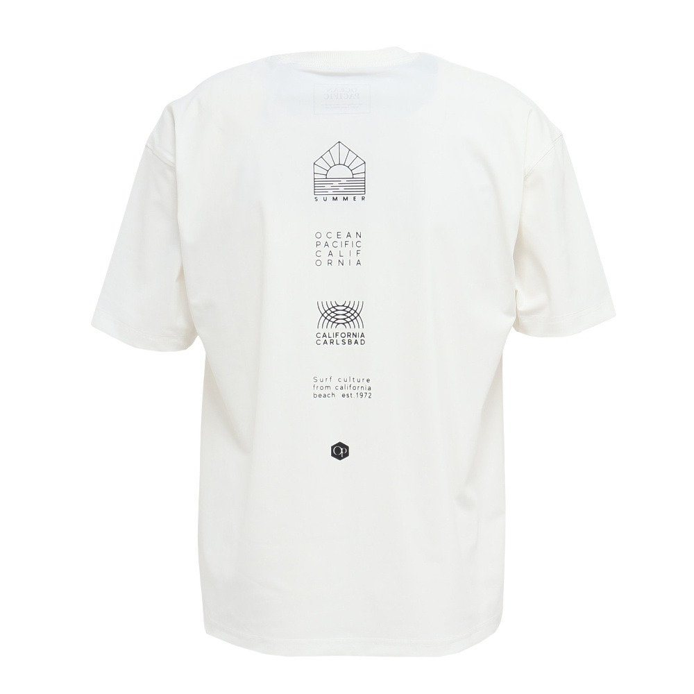 オーシャンパシフィック（Ocean Pacific）（メンズ）水陸両用 ラッシュガード ナイロンストレッチ ロゴ 半袖Tシャツ グラフィック 516467WT