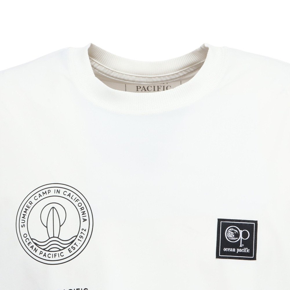 オーシャンパシフィック（Ocean Pacific）（メンズ）水陸両用 ラッシュガード ナイロンストレッチ ロゴ 半袖Tシャツ グラフィック 516467WT