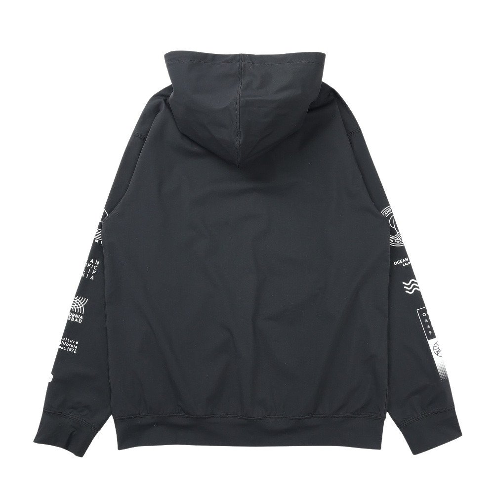 オーシャンパシフィック（Ocean Pacific）（メンズ）ラッシュガード ナイロンストレッチパーカーグラフィック 516477BK