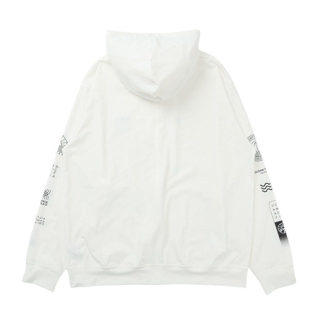 オーシャンパシフィック（Ocean Pacific）（メンズ）ラッシュガード ナイロンストレッチパーカーグラフィック 516477WT