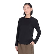 (レディース)ラッシュガード 長袖 プルオーバーTシャツ アクアホール 0241866-09.