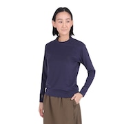 (レディース)ラッシュガード 長袖 プルオーバーTシャツ アクアホール 0241866-19