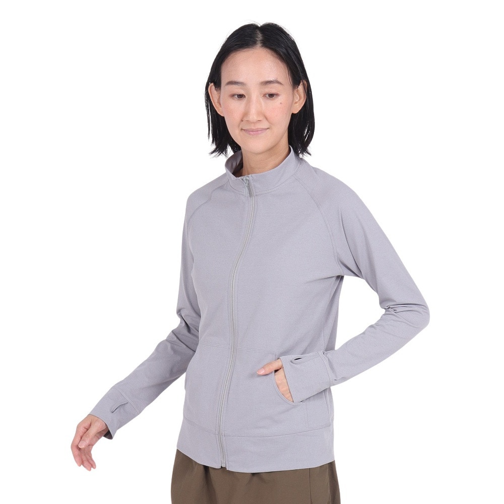 フットマーク（FOOTMARK）（レディース）ラッシュガード 長袖 フルジップ UVカット 立ち襟 防虫&吸水速乾 3100115-18
