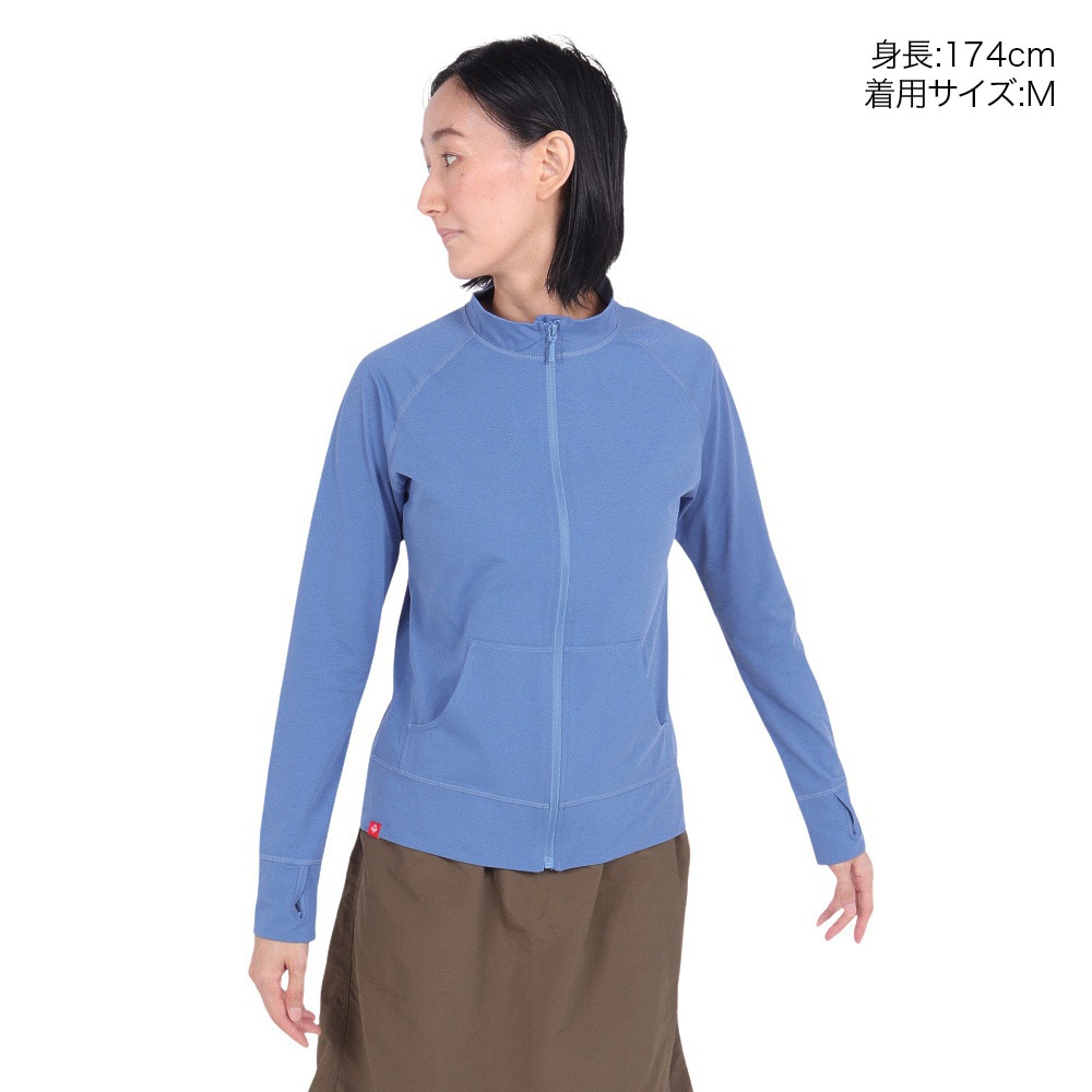 フットマーク（FOOTMARK）（レディース）ラッシュガード 長袖 フルジップ UVカット 立ち襟 防虫&吸水速乾 3100115-19