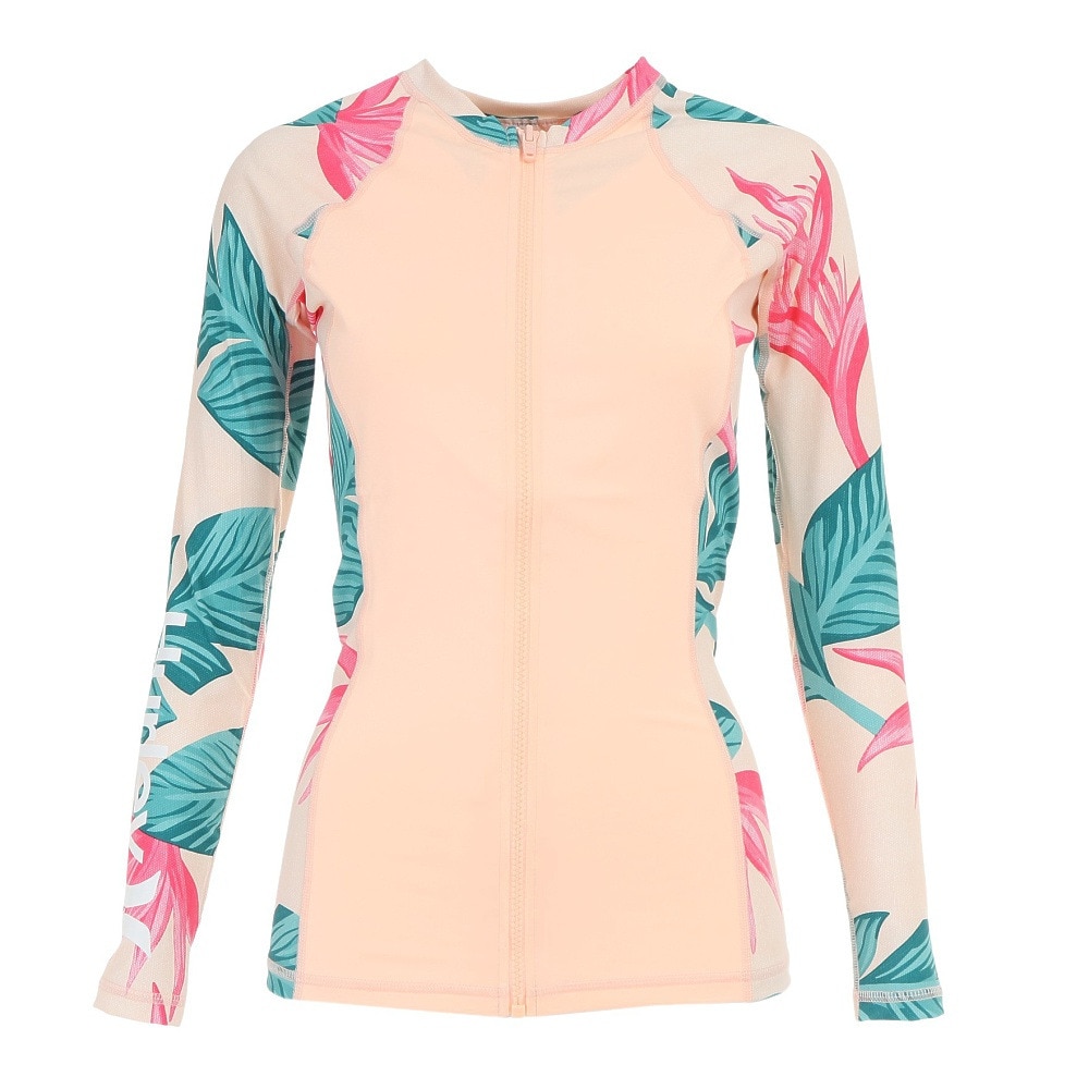 ハーレー（HURLEY）（レディース）ラッシュガード 長袖 フルジップ 水陸両用 UVカット 紫外線対策 UPF50+ HANOI  AR4008-814 マリン、ウィンタースポーツ用品はヴィクトリア