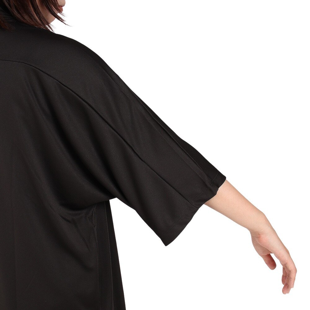 ハーレー（HURLEY）（レディース）マリン ラッシュガード カーディガン 五分丈 CARLITA KIMONO GKHZLY18-00A ブラック 体型カバー UVカット 紫外線対策 UPF50+ 長袖