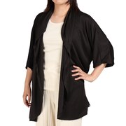 ハーレー(HURLEY)(レディース)マリン ラッシュガード カーディガン 五分丈 CARLITA KIMONO GKHZLY18-00A ブラック 体型カバー UVカット 紫外線対策 UPF50+ 長袖