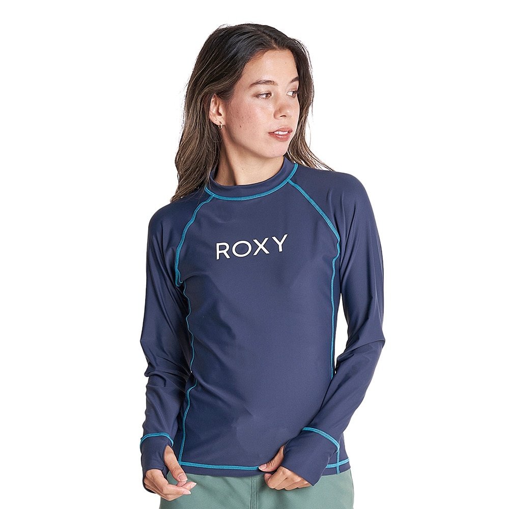 ロキシー（ROXY）（レディース）ラッシュガード 長袖 UVカット 紫外線対策 吸汗速乾 RASHIE RLY225055NVY ネイビー