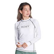 ロキシー（ROXY）（レディース）ラッシュガード 長袖 UVカット 紫外線対策 吸汗速乾 RASHIE RLY225055WHT ホワイト