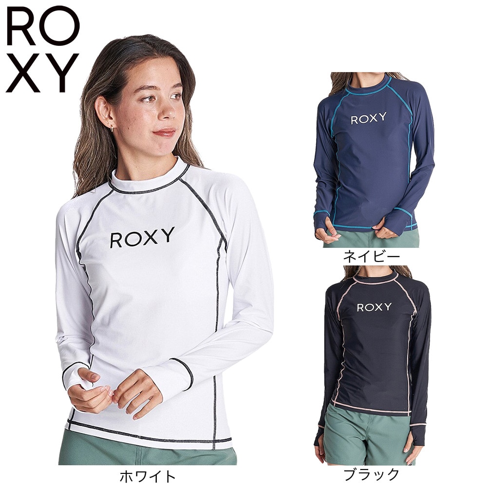 ロキシー（ROXY）（レディース）ラッシュガード 長袖 UVカット 紫外線対策 吸汗速乾 RASHIE RLY225055NVY ネイビー