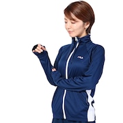 フィラ（FILA）（レディース）ラッシュガード パーカー レディース ネイビー PE スムース ラッシュガード 222721-1-NV 長袖