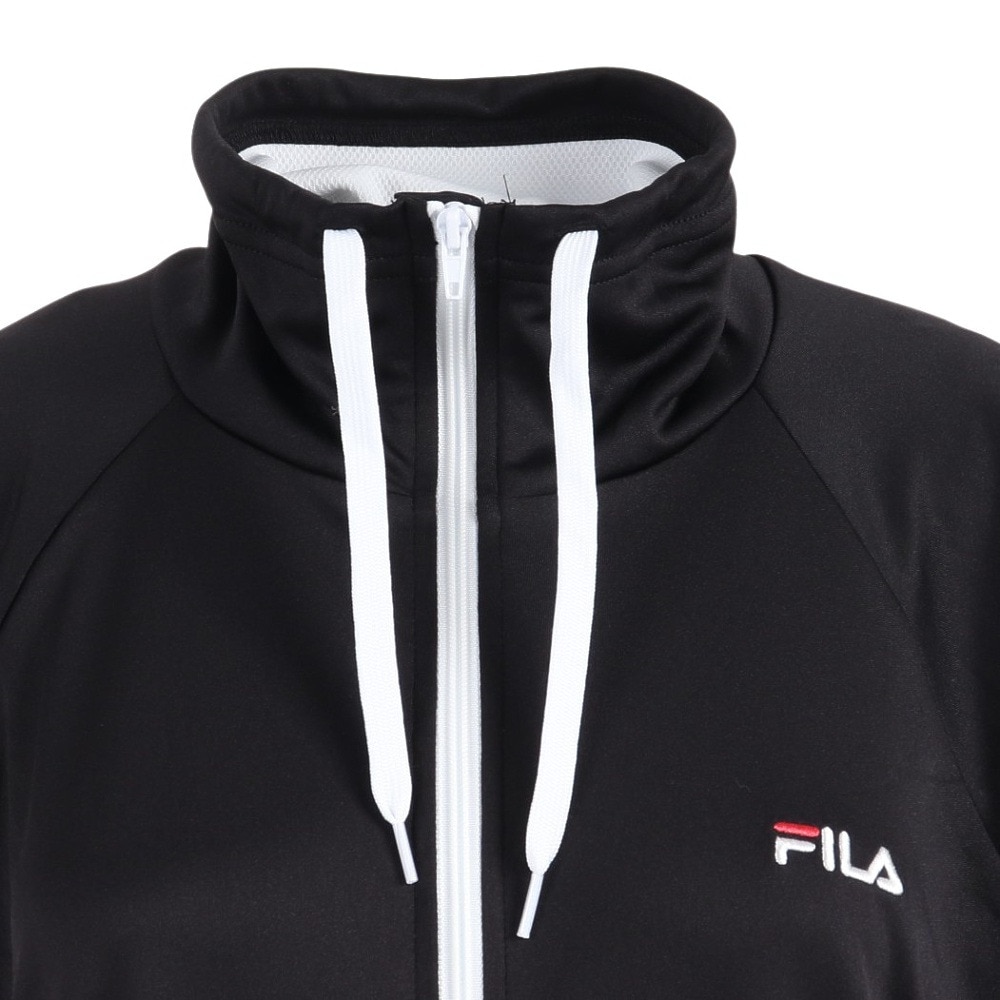 フィラ（FILA）（レディース）ラッシュガード パーカー レディース 大きいサイズ ブラック PE スムース ラッシュガード 222721-2-BK 長袖