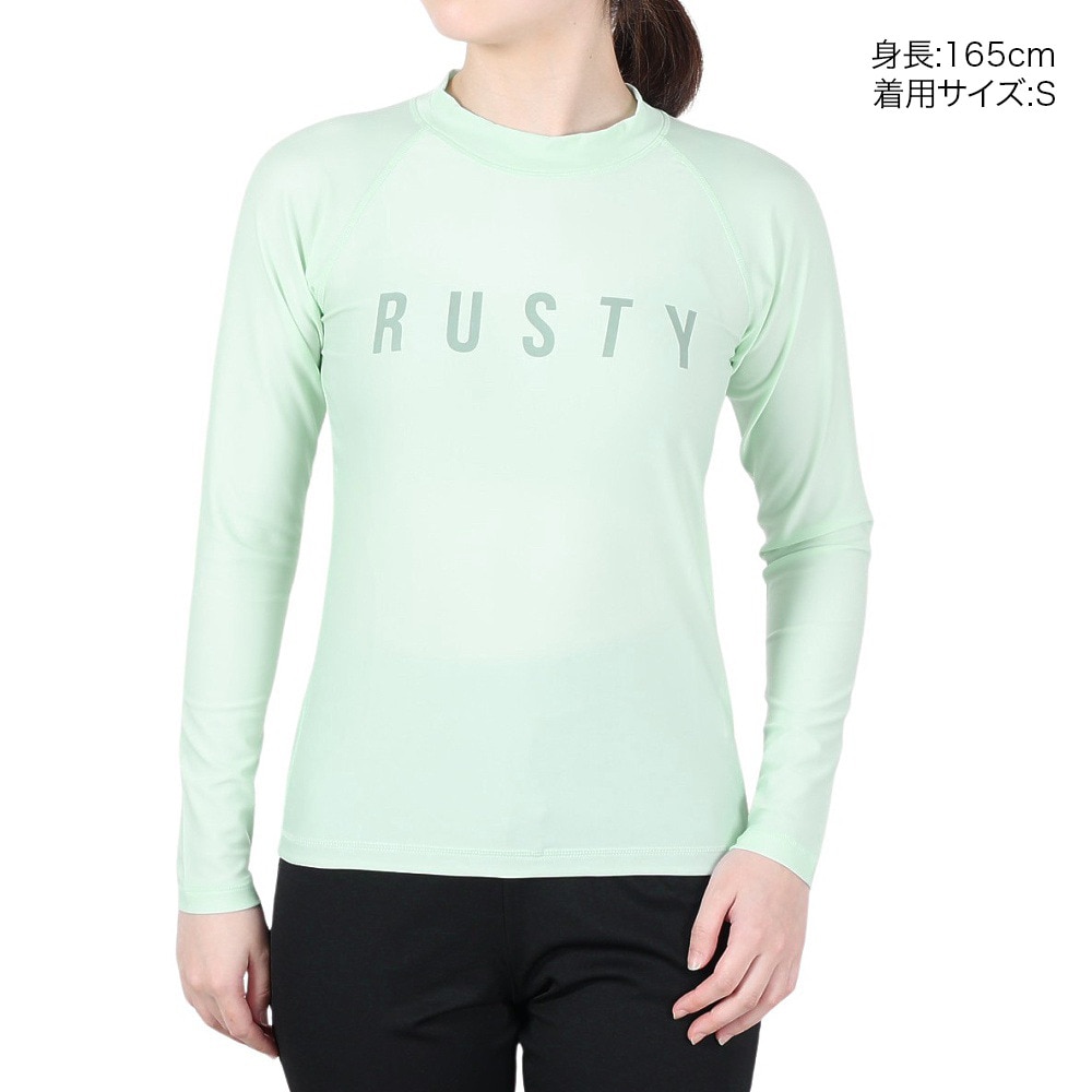ラスティ（RUSTY）（レディース）ラッシュガード 長袖 UVカット 923480GRN