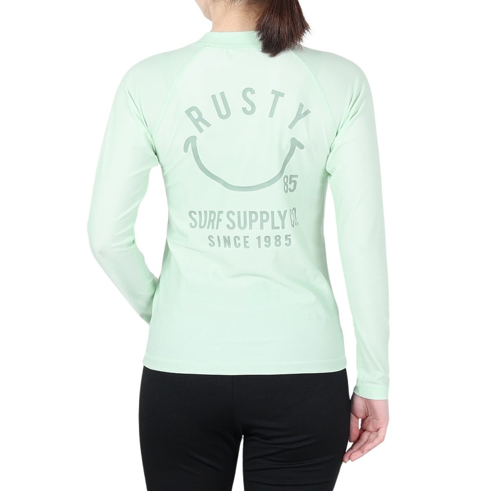 ラスティ（RUSTY）（レディース）ラッシュガード 長袖 UVカット 923480GRN