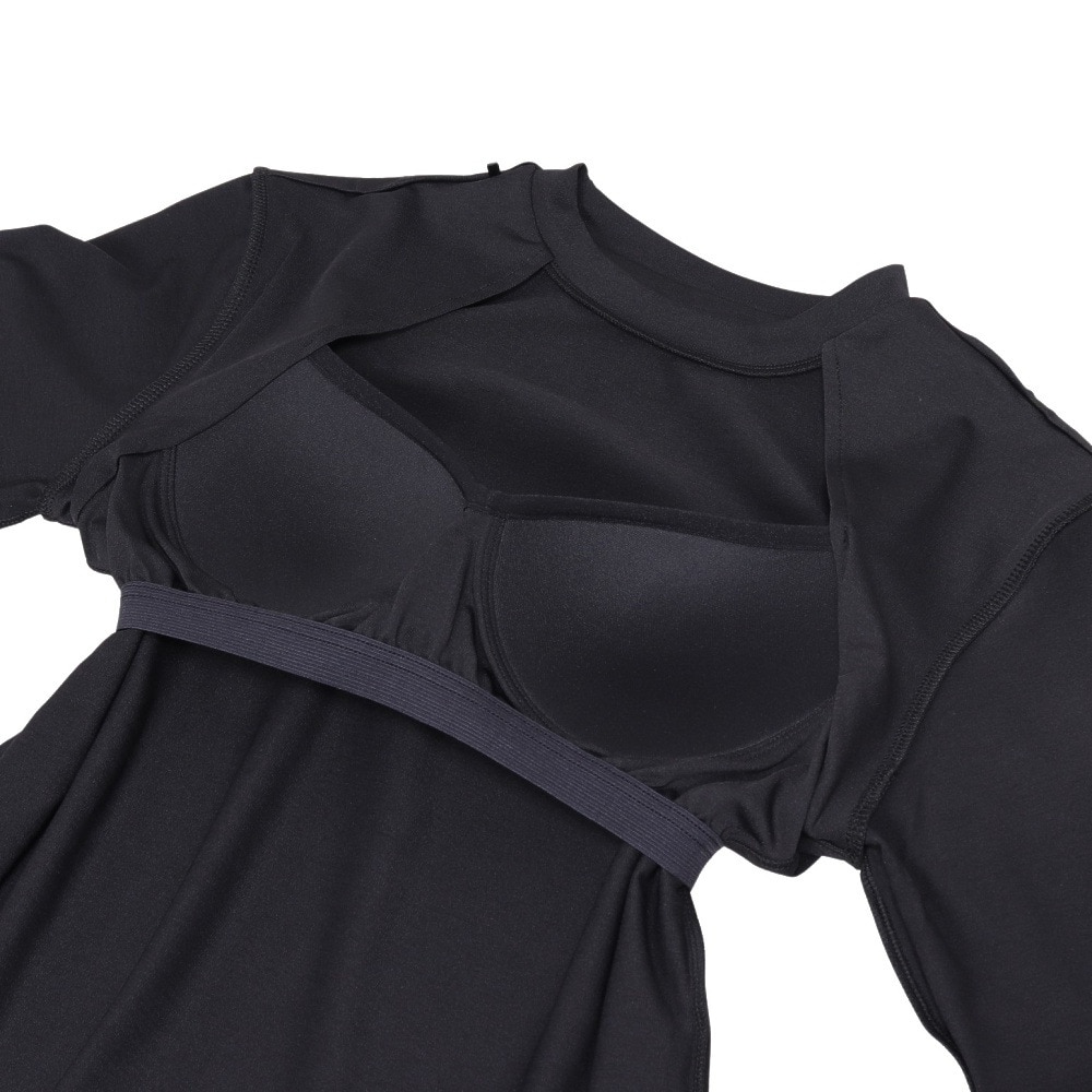 ハーレー（HURLEY）（レディース）ラッシュガード ファントム ロングスリーブ シャツ CRE カップ付き 水陸両用 WRG2421045-BLK