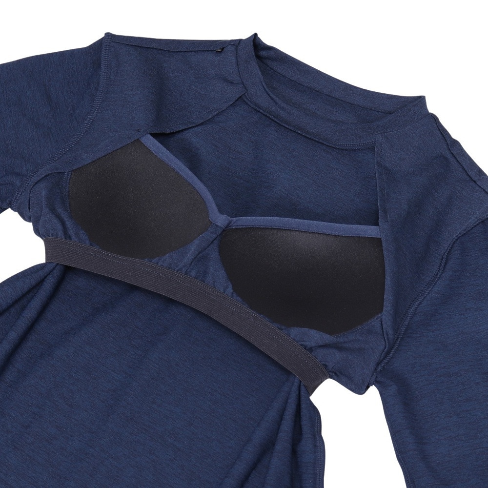 ハーレー（HURLEY）（レディース）ラッシュガード ファントム ロングスリーブ シャツ CRE カップ付き 水陸両用 WRG2421045-NVY