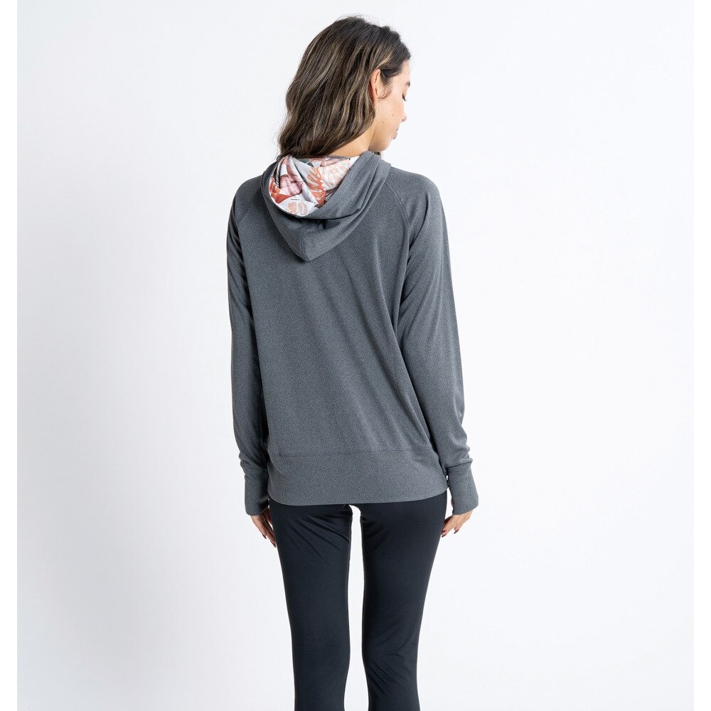 ロキシー（ROXY）（レディース）ラッシュガード 長袖 パーカー UVカット 紫外線対策 水陸両用 MERMAID LOGO PARKA RLY231028 CHA