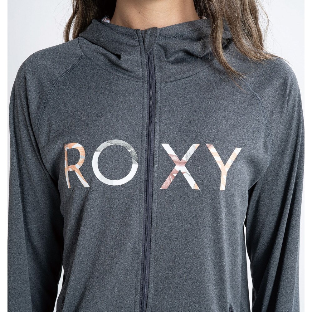 ロキシー（ROXY）（レディース）ラッシュガード 長袖 パーカー UVカット 紫外線対策 水陸両用 MERMAID LOGO PARKA RLY231028 CHA