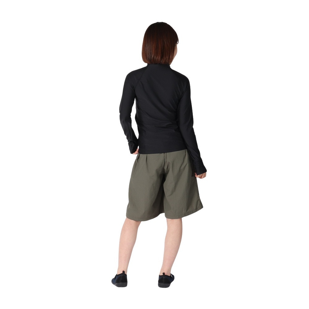 フィラ（FILA）（レディース）ラッシュガード 長袖 2Way 無地 344631 -BK