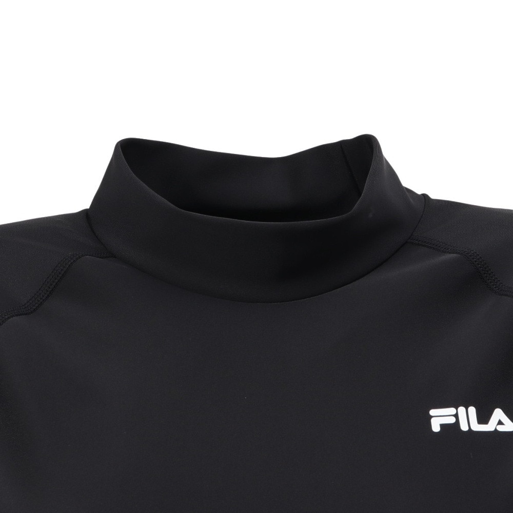 フィラ（FILA）（レディース）ラッシュガード 長袖 2Way 無地 344631 -BK