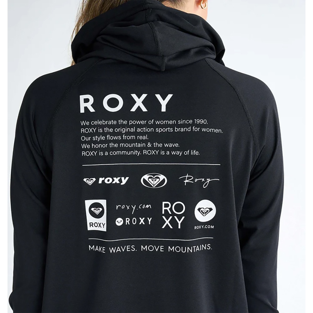 ロキシー（ROXY）（レディース）ラッシュガード 長袖 HISTORICAL LOGO HOODIE ラッシュガード 25SPRLY251032BLK