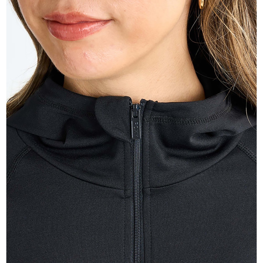 ロキシー（ROXY）（レディース）ラッシュガード 長袖 HISTORICAL LOGO HOODIE ラッシュガード 25SPRLY251032BLK
