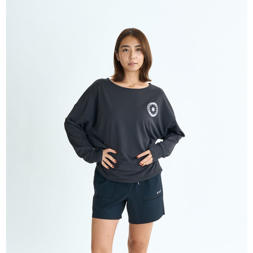 ロキシー（ROXY）（レディース）ラッシュガード 長袖 WILD FLOWER 25SURLY252025BBK