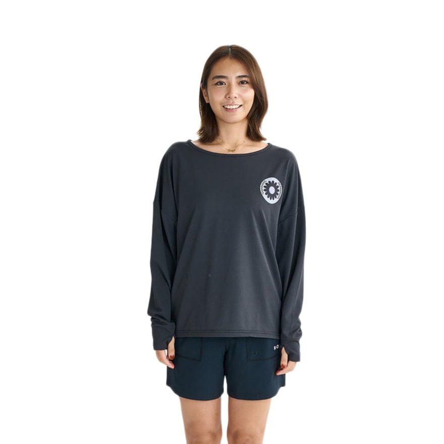 ロキシー（ROXY）（レディース）ラッシュガード 長袖 WILD FLOWER 25SURLY252025BBK