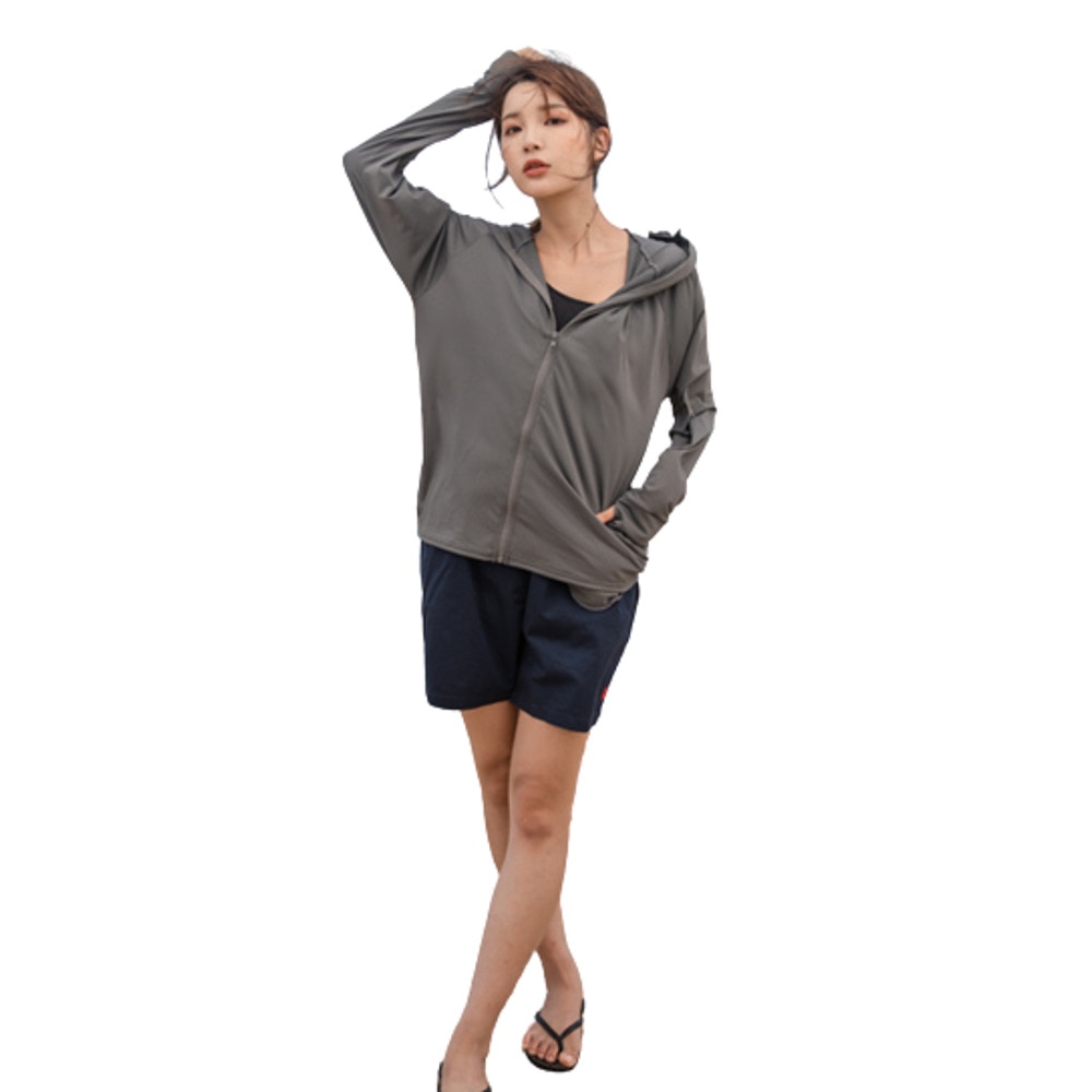 リュウナ（Ryuna）（レディース）ラッシュガード 長袖 ツバ付きUVパーカー RHP T WGY LL