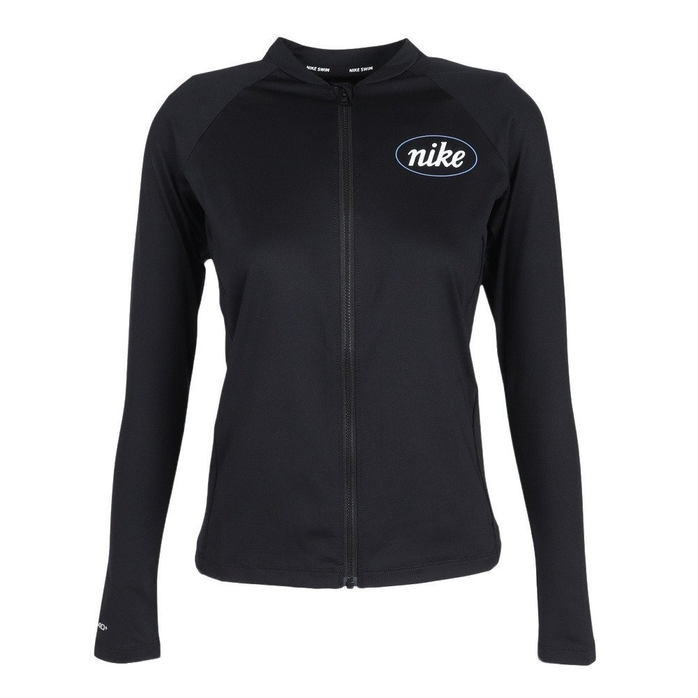 ナイキ（NIKE）（レディース）ラッシュガード エッセンシャル フルジップ 長袖ハイドロガード NESSG322-N001
