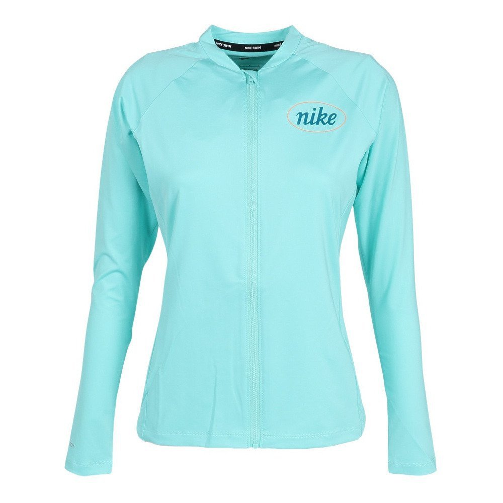ナイキ（NIKE）（レディース）ラッシュガード エッセンシャル フルジップ 長袖ハイドロガード NESSG322-N468