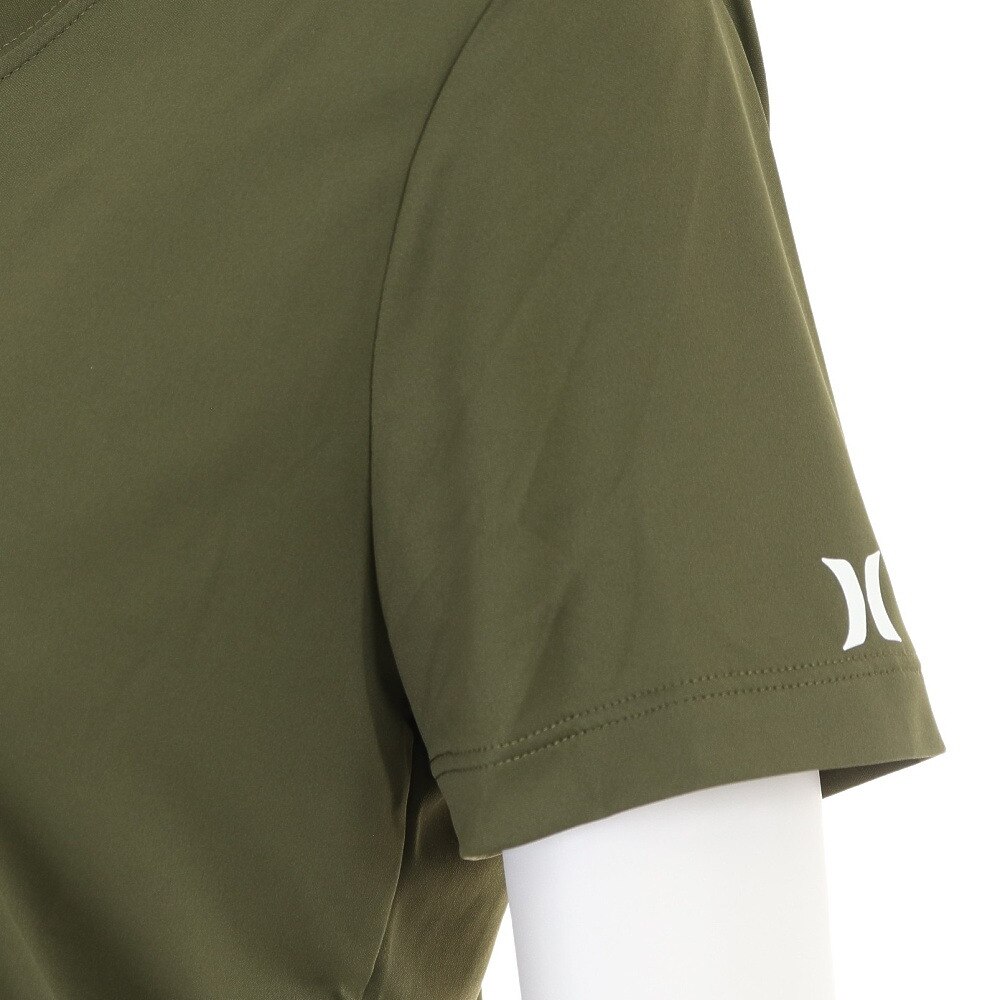 ハーレー（HURLEY）（レディース）ラッシュガード 半袖 Tシャツ レディース カーキ UVカット 紫外線対策 UPF50+ QUICK DRY 941341-395