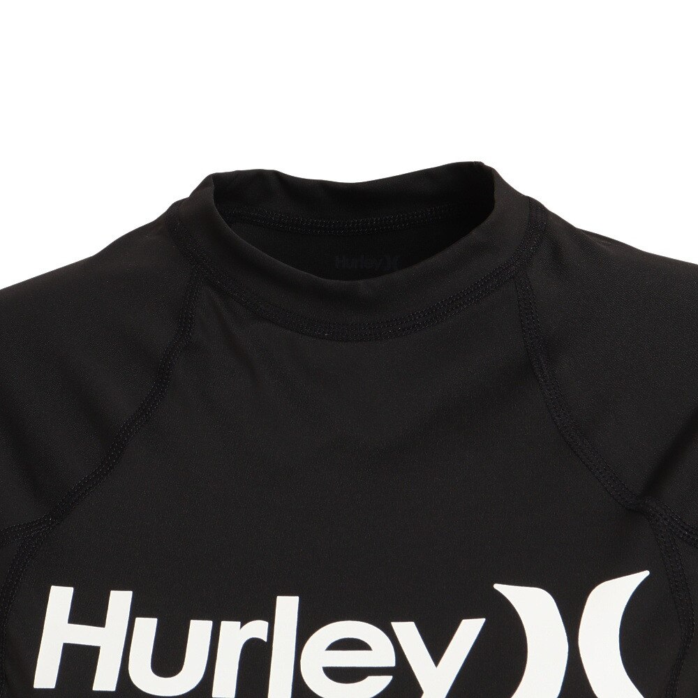 ハーレー（HURLEY）（レディース）ラッシュガード 半袖 レディース ブラック UVカット 水陸両用 紫外線対策 UPF50+ OAO AJ2650-010