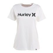 ハーレー（HURLEY）（レディース）ラッシュガード 半袖 Tシャツ レディース ONE AND ONLY WRG2100004-WHT ホワイト UVカット 紫外線対策 UPF50+