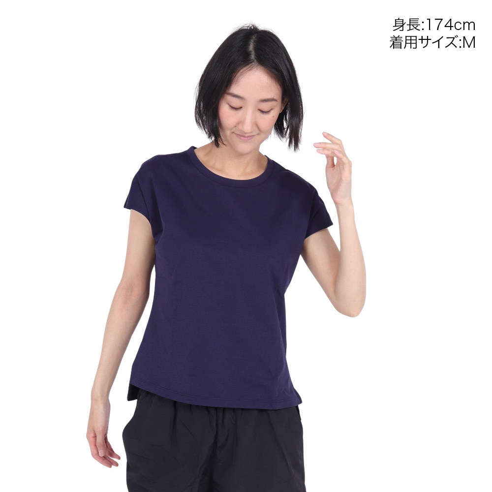 フットマーク（FOOTMARK）（レディース）ラッシュガード 半袖 フレンチスリーブ Tシャツ 3100130-19 UVカット 水陸両用 虫よけ