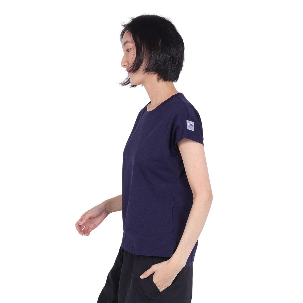 フットマーク（FOOTMARK）（レディース）ラッシュガード 半袖 フレンチスリーブ Tシャツ 3100130-19 UVカット 水陸両用 虫よけ