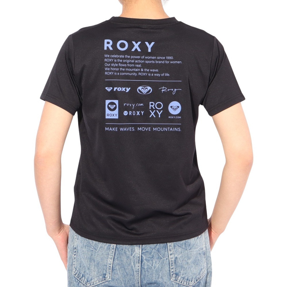 ロキシー（ROXY）（レディース）ラッシュガード 半袖 HISTORICAL ロゴ ラッシュTシャツ 25SPRLY251037BLK