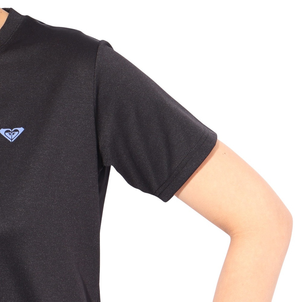 ロキシー（ROXY）（レディース）ラッシュガード 半袖 HISTORICAL ロゴ ラッシュTシャツ 25SPRLY251037BLK