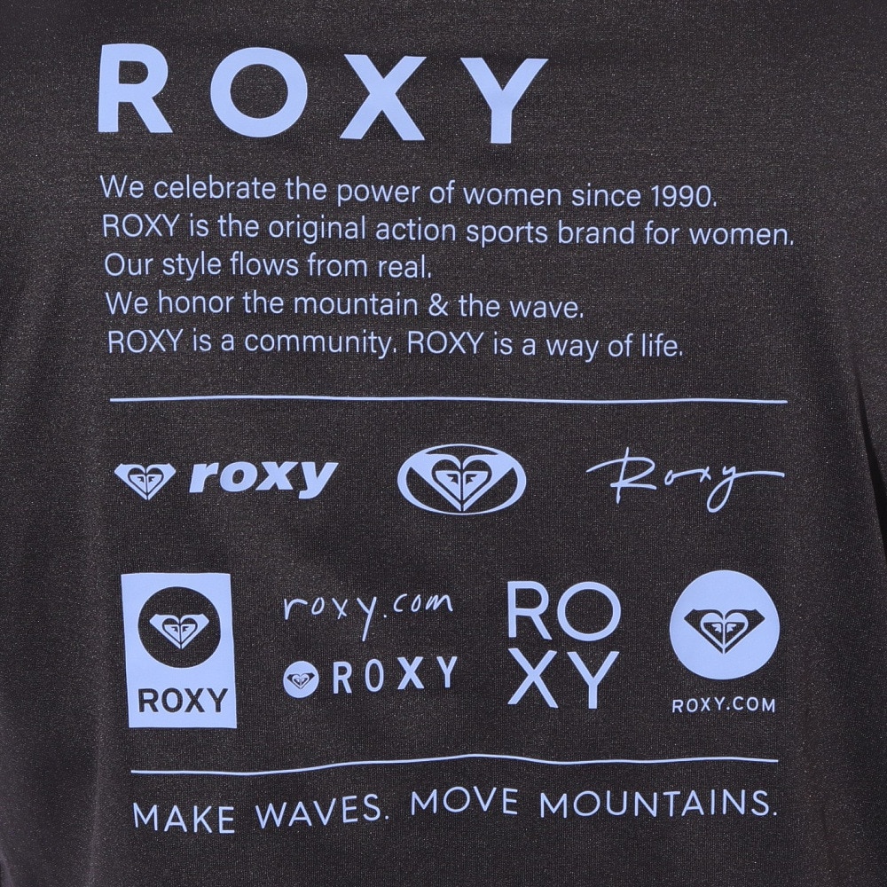 ロキシー（ROXY）（レディース）ラッシュガード 半袖 HISTORICAL ロゴ ラッシュTシャツ 25SPRLY251037BLK