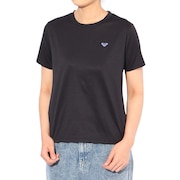 (レディース)ラッシュガード 半袖 HISTORICAL ロゴ ラッシュTシャツ 25SPRLY251037BLK